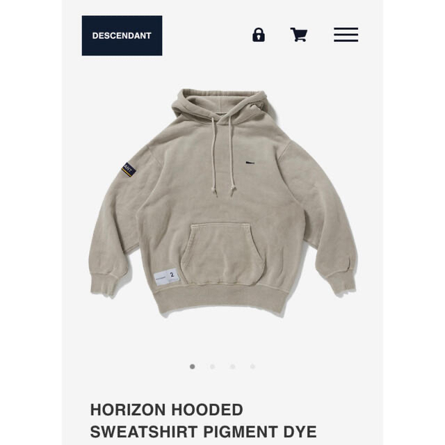 DESCENDANT(ディセンダント)のDESCENDANT ‼️ HORIZON HOODED パーカー M メンズのトップス(パーカー)の商品写真