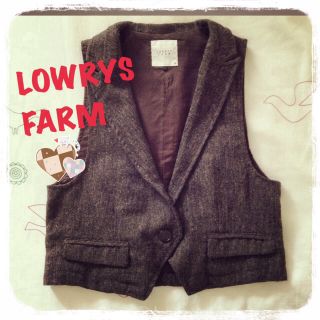 ローリーズファーム(LOWRYS FARM)のローリーズ ベスト チャコールグレー(ベスト/ジレ)