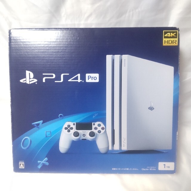 PlayStation4(プレイステーション4)のPS4 Pro CUH-7200BB02グレイシャーホワイト 美品 エンタメ/ホビーのゲームソフト/ゲーム機本体(家庭用ゲーム機本体)の商品写真