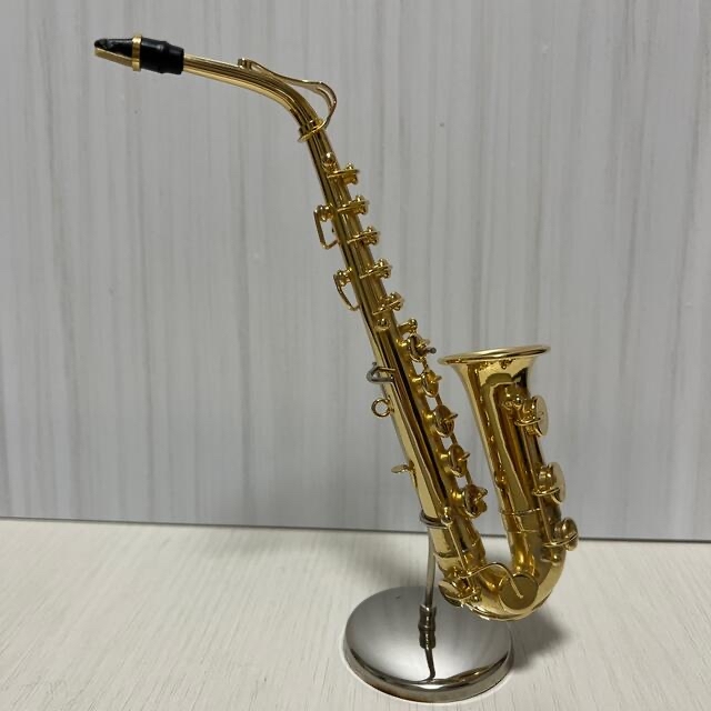 アルトサックス ミニチュア 楽器 イエロー 楽器の管楽器(サックス)の商品写真