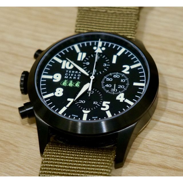 超高品質で人気の TERRA LX Verdi Sorci Chrono MARE CIELO 腕時計(アナログ) 超高品質で人気の TERRA LX Verdi Sorci Chrono MARE CIELO 腕時計(アナログ)