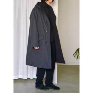 コモリ(COMOLI)のCOMOLI フーデットコート 2016AW navy サイズ2(モッズコート)