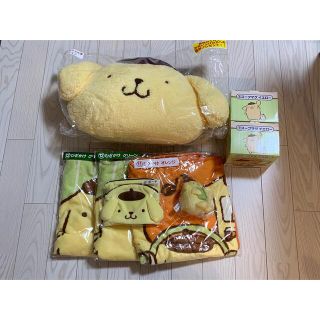 ポムポムプリン(ポムポムプリン)のポムポムプリン　サンリオくじ　ブランケット　スープマグ　クッション等　新品未使用(キャラクターグッズ)