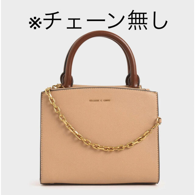 Charles and Keith(チャールズアンドキース)のチャールズアンドキース　クロックエフェクトチェーンリンクトップハンドル レディースのバッグ(ショルダーバッグ)の商品写真