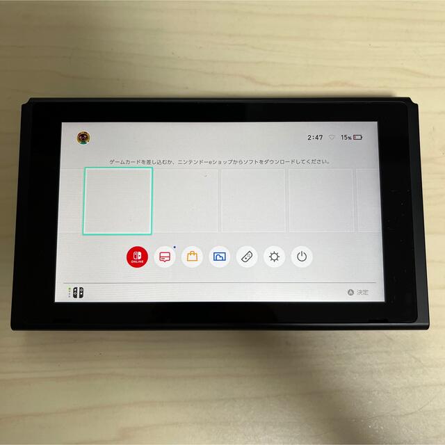 Nintendo Switch(ニンテンドースイッチ)の新型(バッテリー強化型) Nintendo Switch 本体のみ 2019年版 エンタメ/ホビーのゲームソフト/ゲーム機本体(家庭用ゲーム機本体)の商品写真