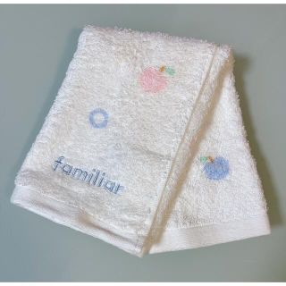 ファミリア(familiar)のfamiliar｜ファミリア｜ゲストタオル｜ホワイト｜新品未使用(タオル/バス用品)