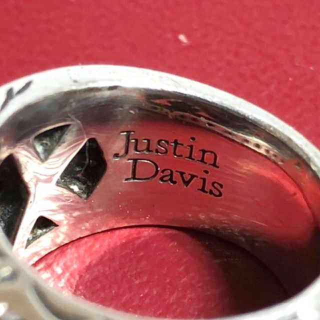 Justin Davis(ジャスティンデイビス)のJUSTIN DAVIS GATSBY RING ジルコニア  シルバー925 メンズのアクセサリー(リング(指輪))の商品写真