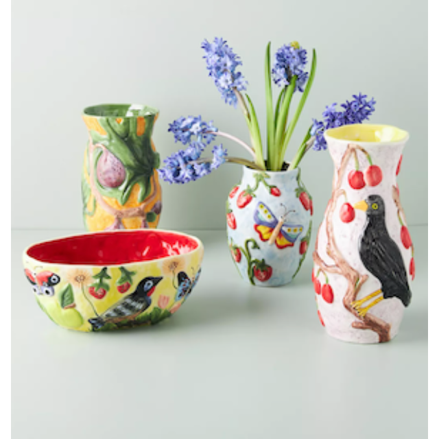 Anthropologie(アンソロポロジー)のナタリーレテ花瓶Nathalie Lete Nature  Vase インテリア/住まい/日用品のインテリア小物(花瓶)の商品写真