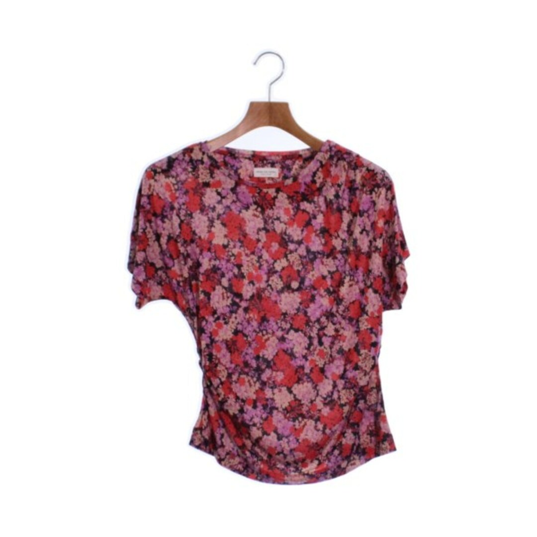DRIES VAN NOTEN Tシャツ・カットソー XS 赤x紫x紺(花柄) 【古着