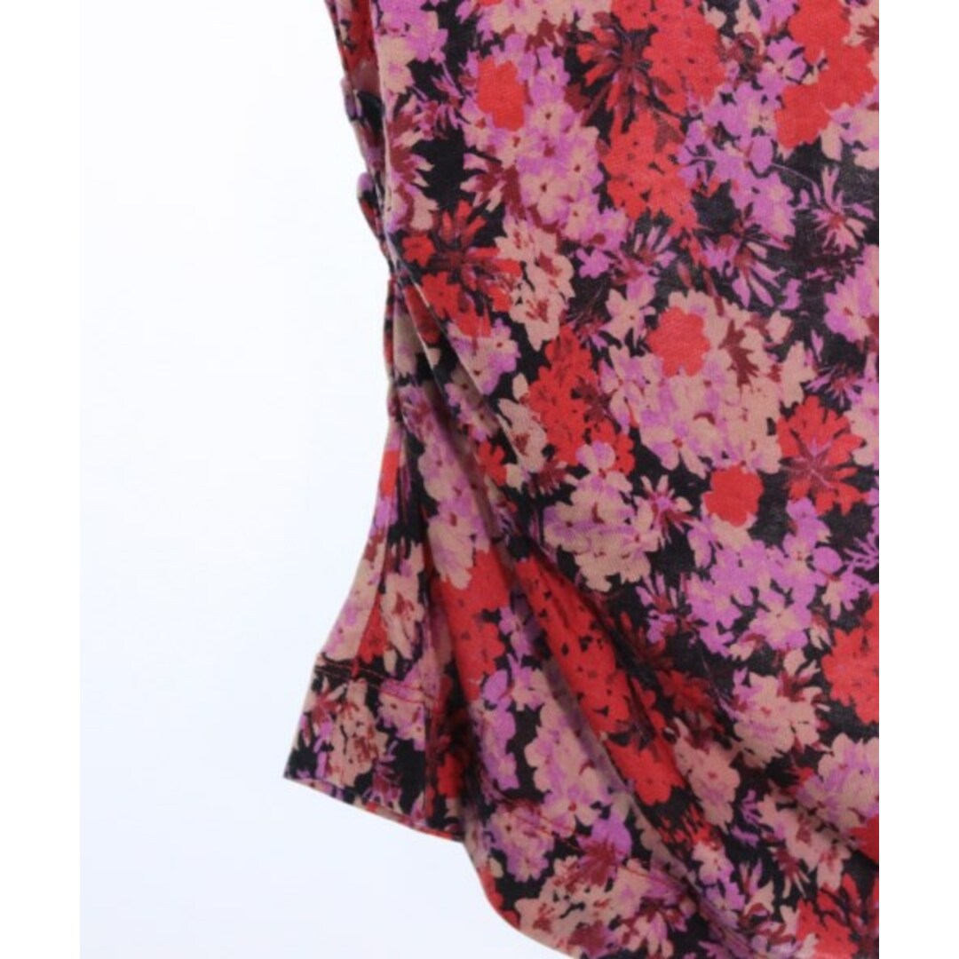 DRIES VAN NOTEN Tシャツ・カットソー XS 赤x紫x紺(花柄) - Tシャツ