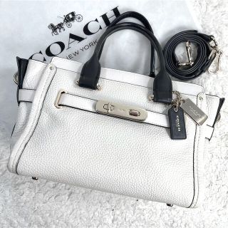 により COACH ハンドバッグ 2way ホワイトの通販 by Fabiola.Brand's