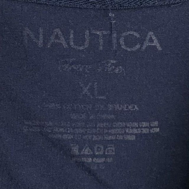 NAUTICA(ノーティカ)の《セーリング》Nauticaノーティカ　Tシャツ　XL☆ネイビー　紺色　刺繍ロゴ メンズのトップス(Tシャツ/カットソー(半袖/袖なし))の商品写真