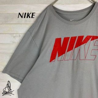 ナイキ(NIKE)の《ビックサイズ》NIKE ナイキ　Tシャツ　XXL☆グレー　灰色　デカロゴ(Tシャツ/カットソー(半袖/袖なし))