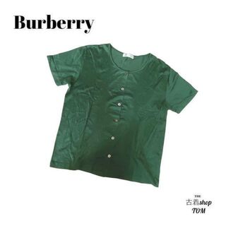 バーバリー(BURBERRY)のBurberry　Tシャツ　カットソー　グリーン(Tシャツ(半袖/袖なし))