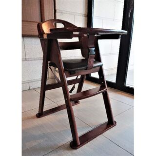 カトージ(KATOJI)のKATOJI　[ステップ切り替え] ｜ 木製ワイドハイチェア(折り畳みイス)