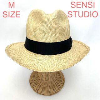 SENSI STUDIO レディース 帽子 麦わら帽子 パナマハット 10398(麦わら帽子/ストローハット)
