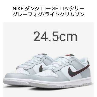 ナイキ(NIKE)のNIKE ダンク ロー SE ロッタリー グレーフォグ/ライトクリムゾン(スニーカー)