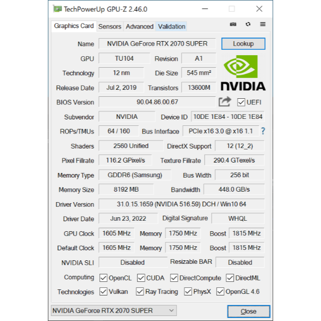 ゲーミングPC Core i7 10700K RTX2070Super