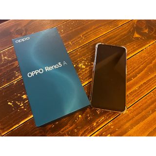 オッポ(OPPO)のOPPO Reno3A  ブラック/SIMフリー DSDV Android(スマートフォン本体)