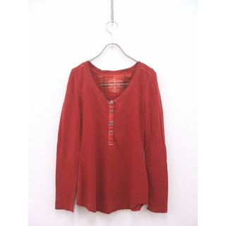 パタゴニア(patagonia)のpatagonia WOMEN’S XS 長袖 カットソー レッド レディース パタゴニア【中古】2-0726M▲(カットソー(長袖/七分))