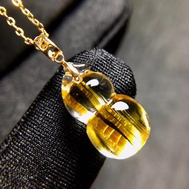⭐︎【天然】タイチンルチルクオーツ ペンダントトップ k18 1.5g
