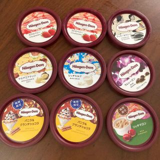 アイスクリーム(ICE CREAM)のハーゲンダッツ　蓋　9個　期間限定　ふた　フタ　(その他)