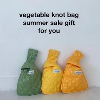 コドモビームス(こども ビームス)のmonmimi  vegetable knot bag  ノベルティ　イエロー(ハンドバッグ)