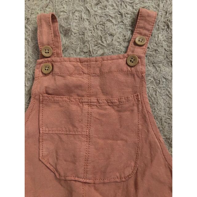 ZARA KIDS(ザラキッズ)のZARAベビー　リネンサロペット　2枚セット キッズ/ベビー/マタニティのベビー服(~85cm)(その他)の商品写真