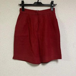 ベネトン(BENETTON)のUNITED COLORS BENETTON リネンハーフパンツ レッド 40(ハーフパンツ)