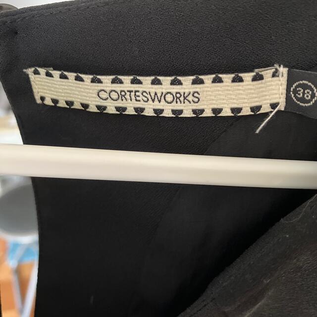 CORTES WORKS(コルテスワークス)のパーティー用黒ワンピース レディースのワンピース(ひざ丈ワンピース)の商品写真