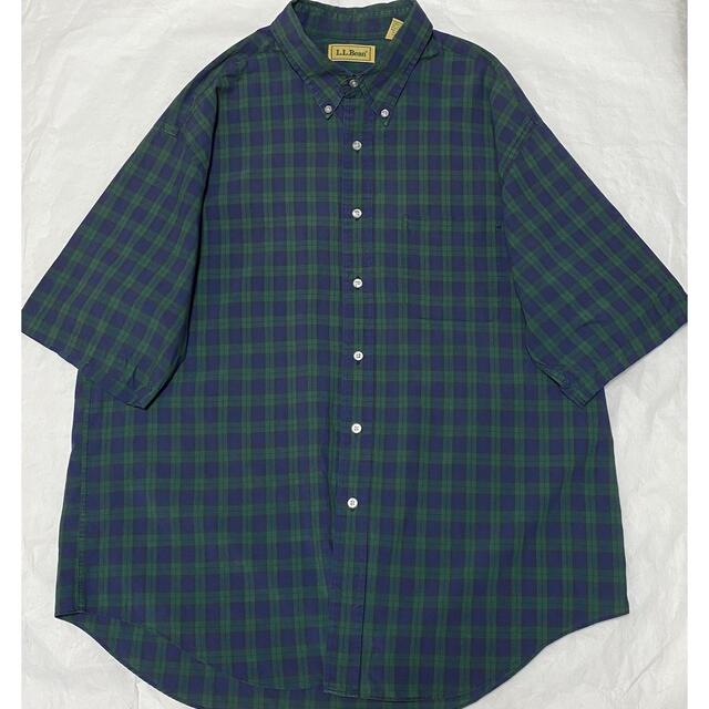 L.L.Bean(エルエルビーン)の90s 古着 エルエルビーン シャツ タータンチェック XL ビッグシルエット メンズのトップス(シャツ)の商品写真