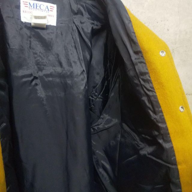 超歓迎安い 90s USA製 MECA スタジャン Mサイズ ウール 袖革の通販 by