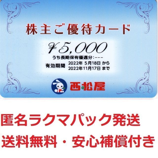 チケット西松屋株主優待カード20000円分★送料無料