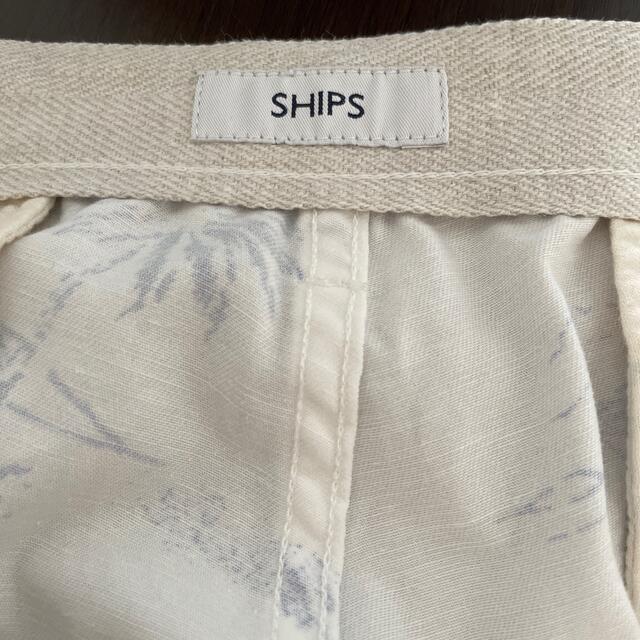 SHIPS(シップス)のships ハーフパンツ　白地 メンズのパンツ(ショートパンツ)の商品写真