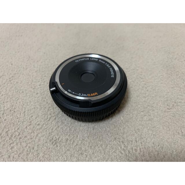 OLYMPUS(オリンパス)のOLYMPUS 9mm f8 フィッシュアイ ボディキャップレンズ スマホ/家電/カメラのカメラ(レンズ(単焦点))の商品写真