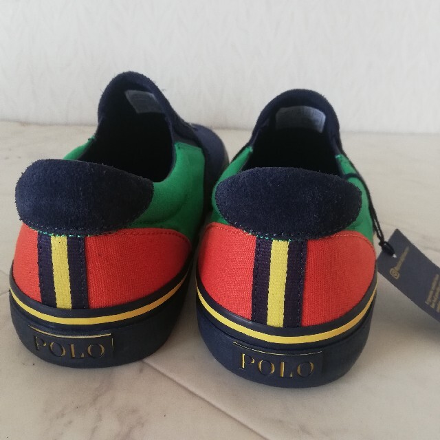 POLO RALPH LAUREN(ポロラルフローレン)の未使用!!ポロラルフローレン POLO スリッポン スニーカー UK7.5 メンズの靴/シューズ(スリッポン/モカシン)の商品写真