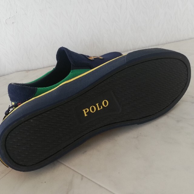 POLO RALPH LAUREN(ポロラルフローレン)の未使用!!ポロラルフローレン POLO スリッポン スニーカー UK7.5 メンズの靴/シューズ(スリッポン/モカシン)の商品写真