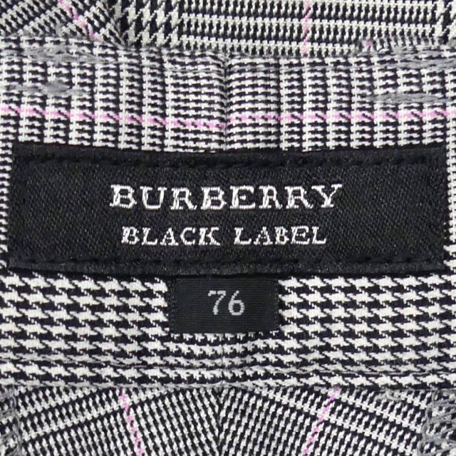 BURBERRY BLACK LABEL(バーバリーブラックレーベル)の廃盤 バーバリー ハーフパンツ W32 古着 メンズ 千鳥格子 TY1878 メンズのパンツ(ショートパンツ)の商品写真