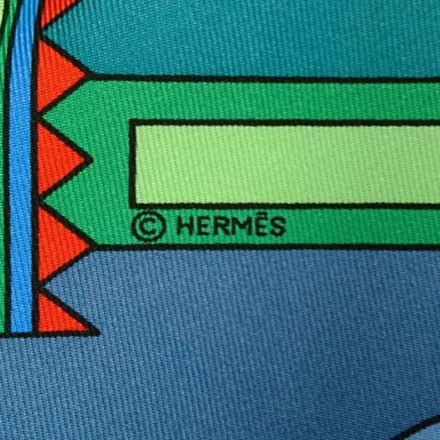 28453/ HERMES シルク スカーフ カレ90 ペルセポリス 4