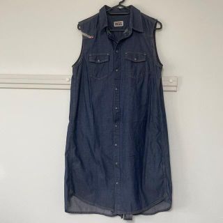 【新品】DIESEL ディーゼル 定価5.3万 デニムシャツ ワンピース  膝丈