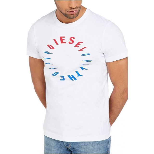 52cm着丈【新品未使用】 DIESEL ディーゼル Tシャツ ホワイト Lサイズ