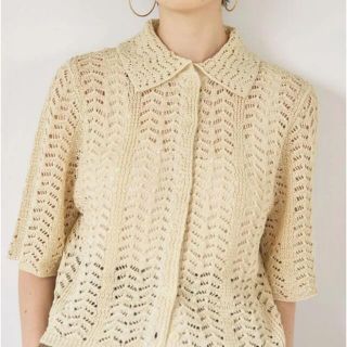 トゥデイフル(TODAYFUL)のtodayful lace knit shirts(シャツ/ブラウス(半袖/袖なし))