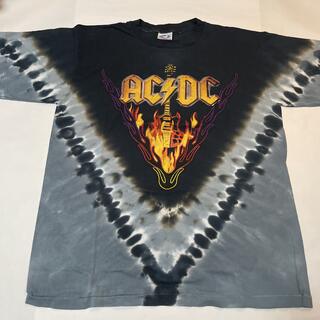 【希少】AC/DC タイダイバンドTシャツ XL(Tシャツ/カットソー(半袖/袖なし))