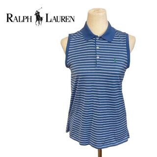 RALPH LAUREN ラルフローレン　ゴルフ　ポロシャツ　ボーダー　青　緑(ポロシャツ)