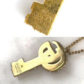 Gucci - ☆極美品☆GUCCI グッチ クリスタル付き ダブルG キー