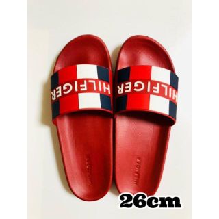 トミーヒルフィガー(TOMMY HILFIGER)の26cm TOMMY HILFIGER シャワーサンダルROMEY レッド(サンダル)