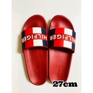 トミーヒルフィガー(TOMMY HILFIGER)の27cm TOMMY HILFIGER シャワーサンダルROMEY レッド(サンダル)