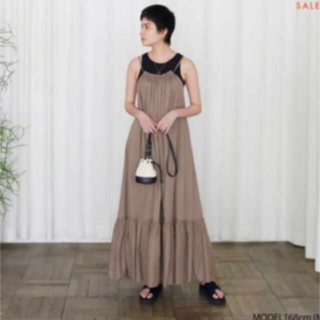 ロングワンピース/マキシワンピースSearoomlynn COTTON VOILE ボリュームキャミドレス