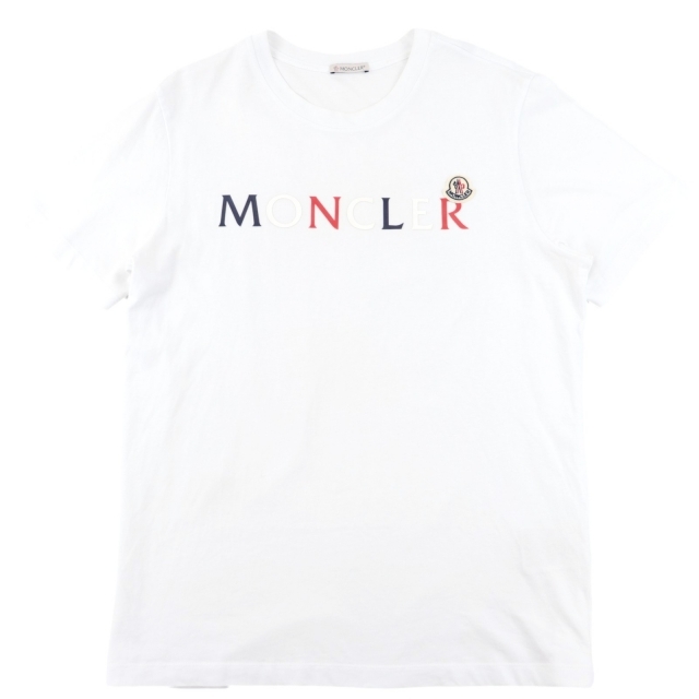 【美品】★MONCLER★モンクレール・ロゴ・ブラックワッペン・ tシャツ・S