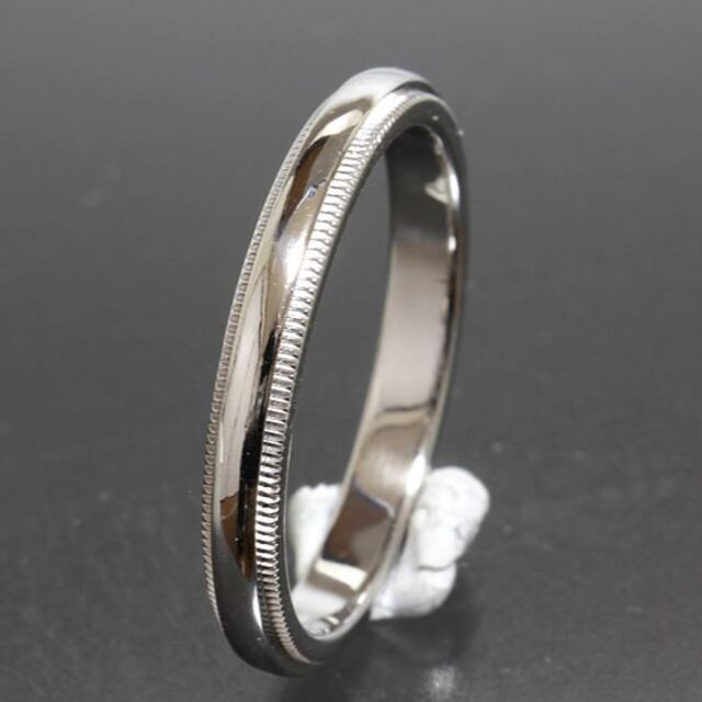 ティファニー TIFFANY&CO.ミルグレイン リング 20号 3mm幅pt9